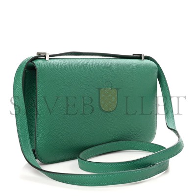 HERMES CONSTANCE ELAN EPSOM VERT VERTIGO PALLADIUM HARDWARE H085425CKU4 (26*16*6cm)